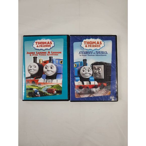 Thomas & Friends DVD Lot (James Learns Lesson + Steamies vs Diesels) - Picture 1 of 3